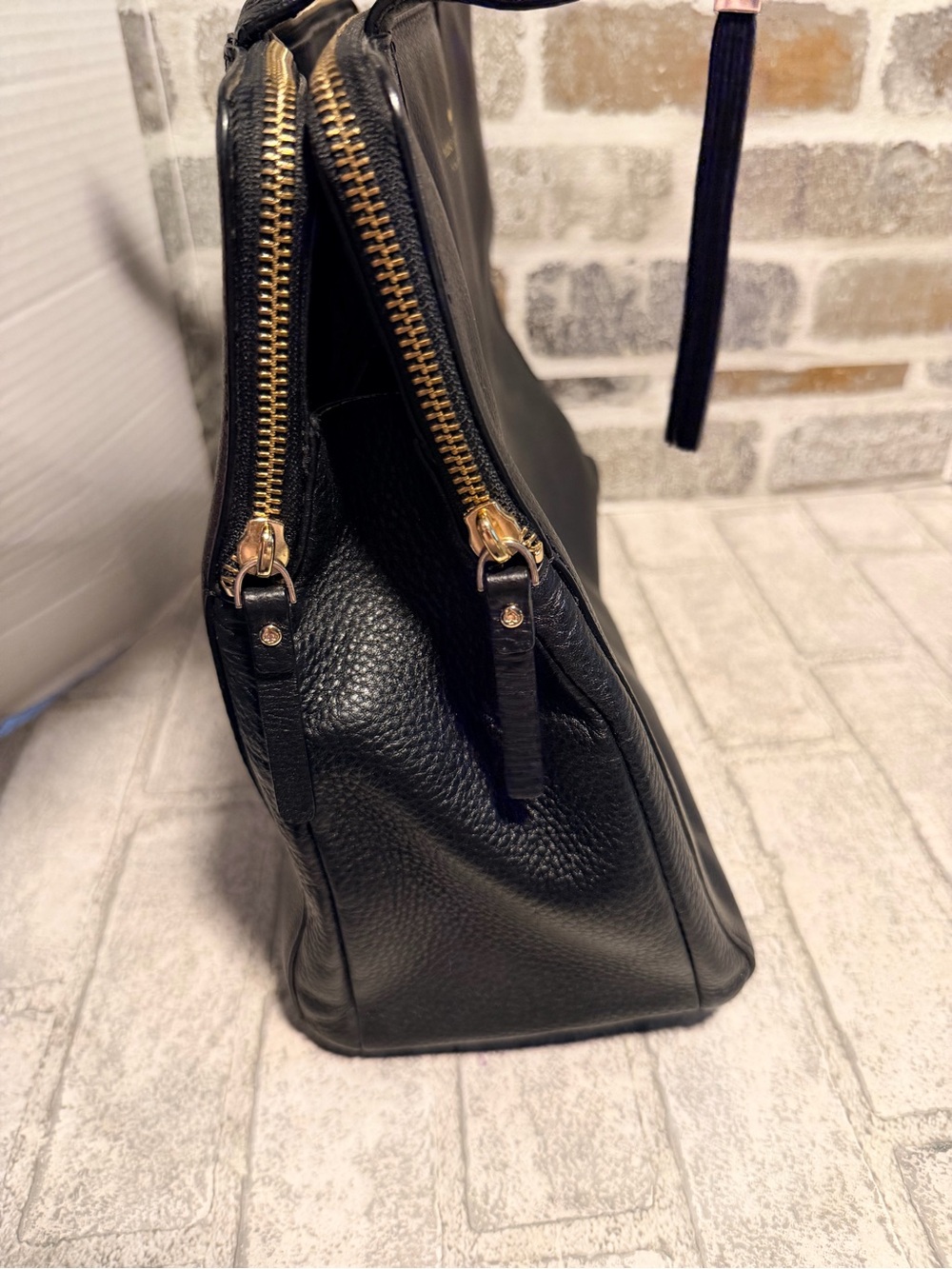 Women's Kate Spade Brennan Grey Street Black Shoulder Bag - - Picture 4 of 12